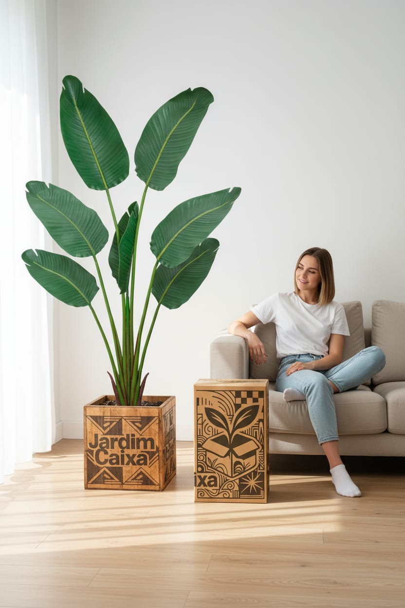 Árvore Artificial Silicone Ravenala - 1,50m