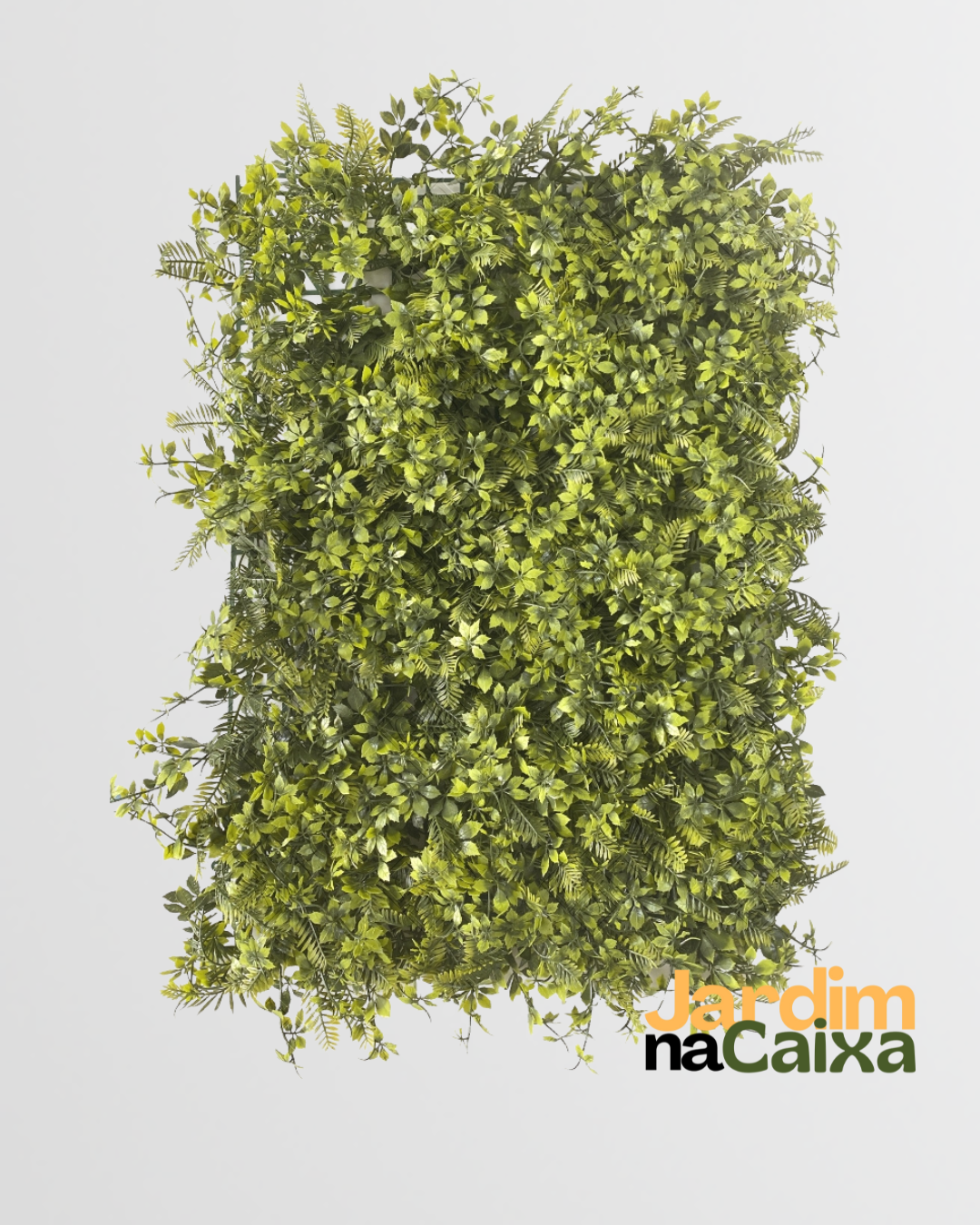 Jardim Vertical de Placas Artificiais Samambaia e Trevo 60x40cm