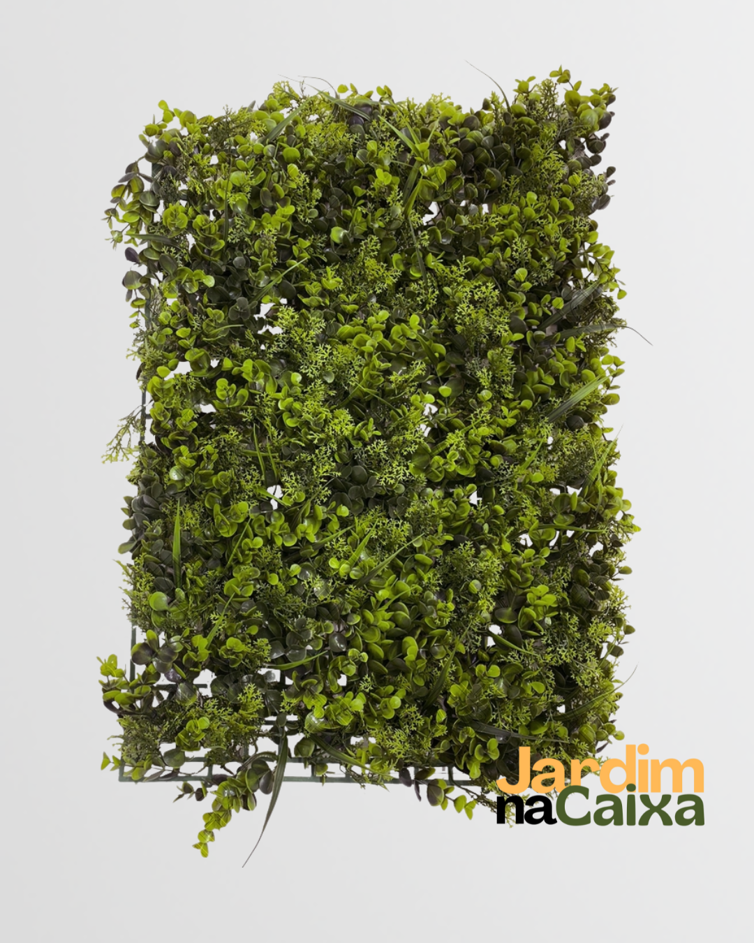 Jardim Vertical de Placas Artificiais Misto Eucalipto Premium 60x40cm
