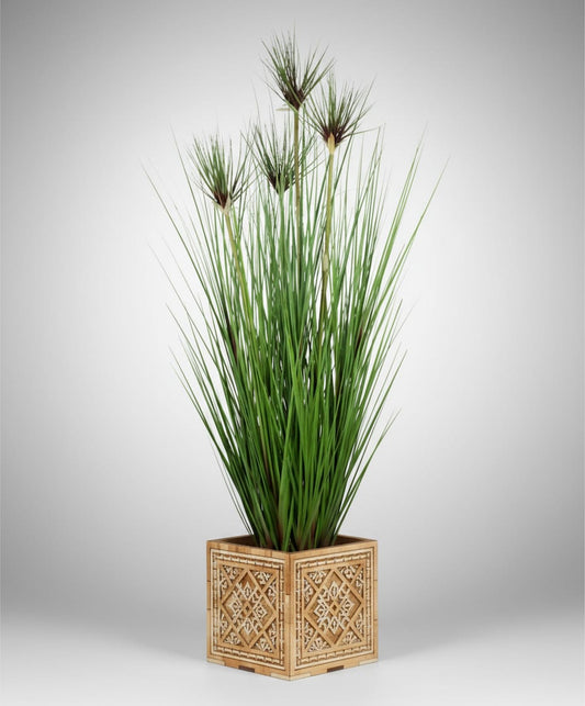 Árvore Artificial Capim Glass e Papiro - 1,20m